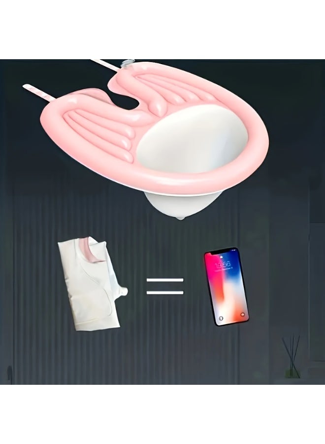 HOMESTAR Mobile Portable Shampoo Basin With Air Pump And Drainage, Soft And Comfortable Lightweight Shampoo Basin, Suitable For The Elderly, Disabled, Pregnant Women, Injured, Bedridden, Can Be Folded For Storage - Image 2