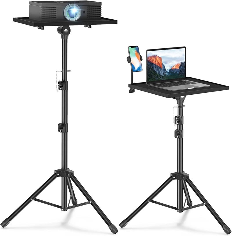 Facilife Projector Stand Tripod - Laptop Tripod Projector Stand Adjustable Height 22 to 47 Inch, Projector Tripod Stand, Tripod for Porjector, Projector Stand for Outdoor Movies - Image 1