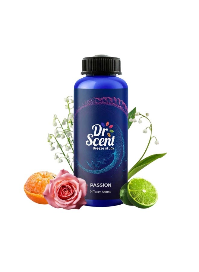 Dr Scent Diffuser Aroma Passion 500ml With Fresh Lime, Mandarin and Gentle Flowery Hints Lily and Rose - (500ml) | Made in UAE | Perfect for Offices, Homes, Shops, Hotel Rooms & Small Lobbie - Image 1