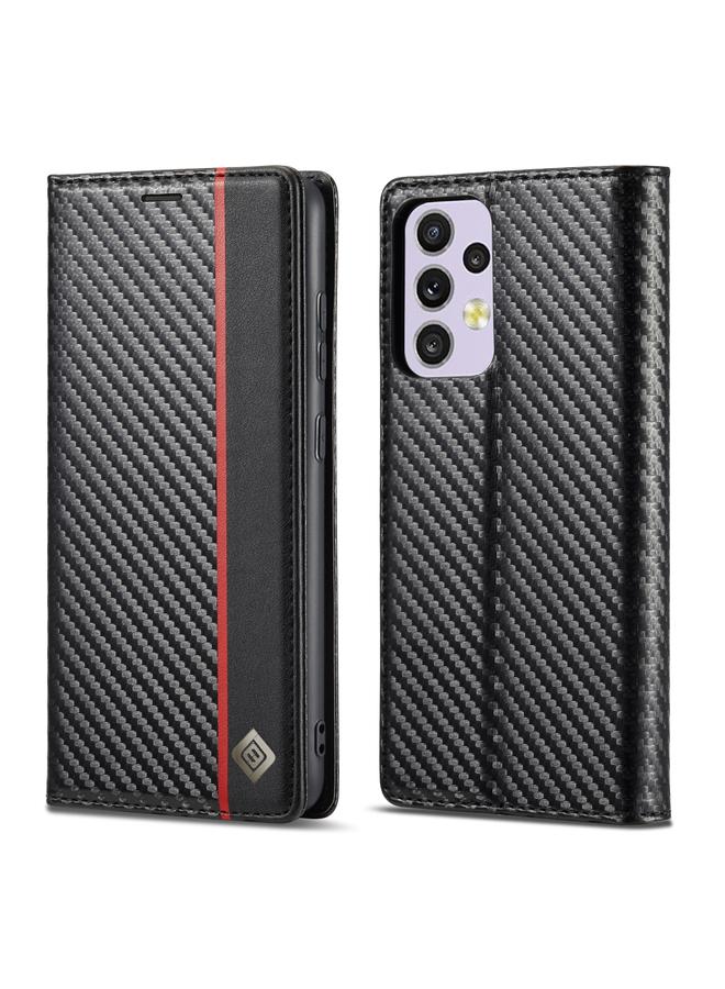 The Bros Case For Samsung Galaxy A33 5G Carbon Fiber PU + TPU Leather Phone Case