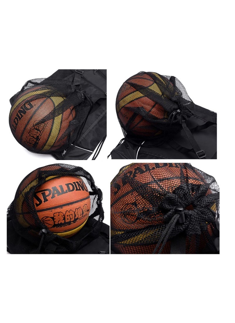 Y&D - Black Drawstring pocket backpack men's and women's outdoor travel sports basketball football swimming cycling bag - Image 1