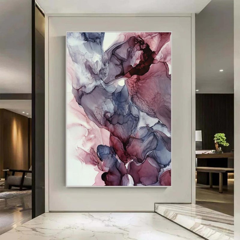 Marktna One piece, abstract art canvas print with a hollow frame, measuring (40×60). - Image 3