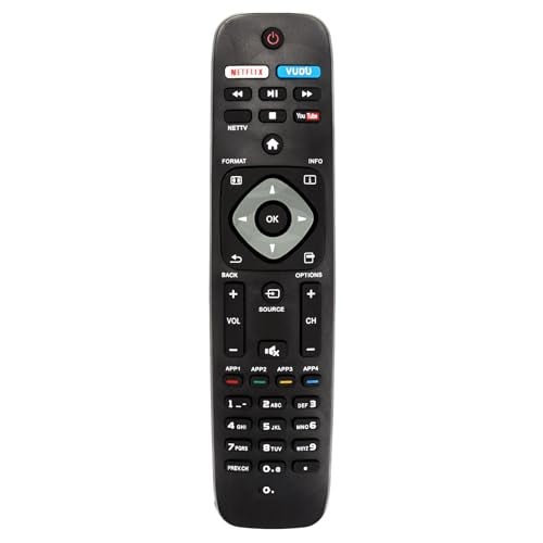 AULCMEET NH500UP New Replaced Remote Control Compatible with PHILIPS TV 55PFL5601/F7 55PFL5901 55PFL5901/F7 55PFL6900 55PFL6900/F7 65PFL8900 65PFL8900/F7 50PFL5601 50PFL5601/F7 50PFL5901 50PFL5901/F7 55PFL5601 - Image 2