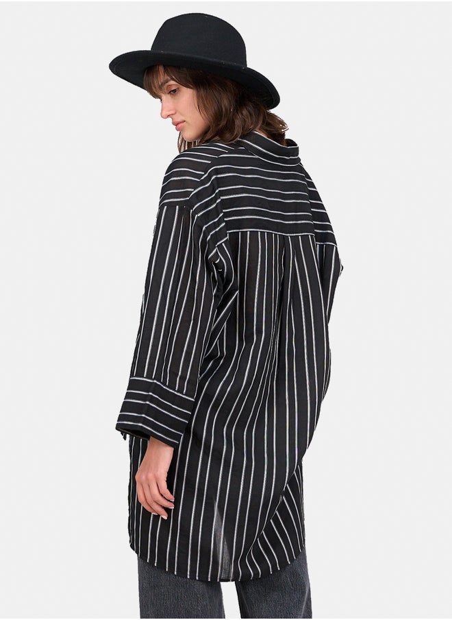 Clue Striped High Low Shirt  - Image 3