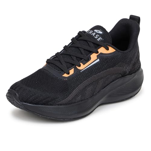 TRASE Sports Shoes for Kids | Stylish Lightweight Comfortable Kids Shoes for Boys and Girls (Black, 3 UK) - Image 1