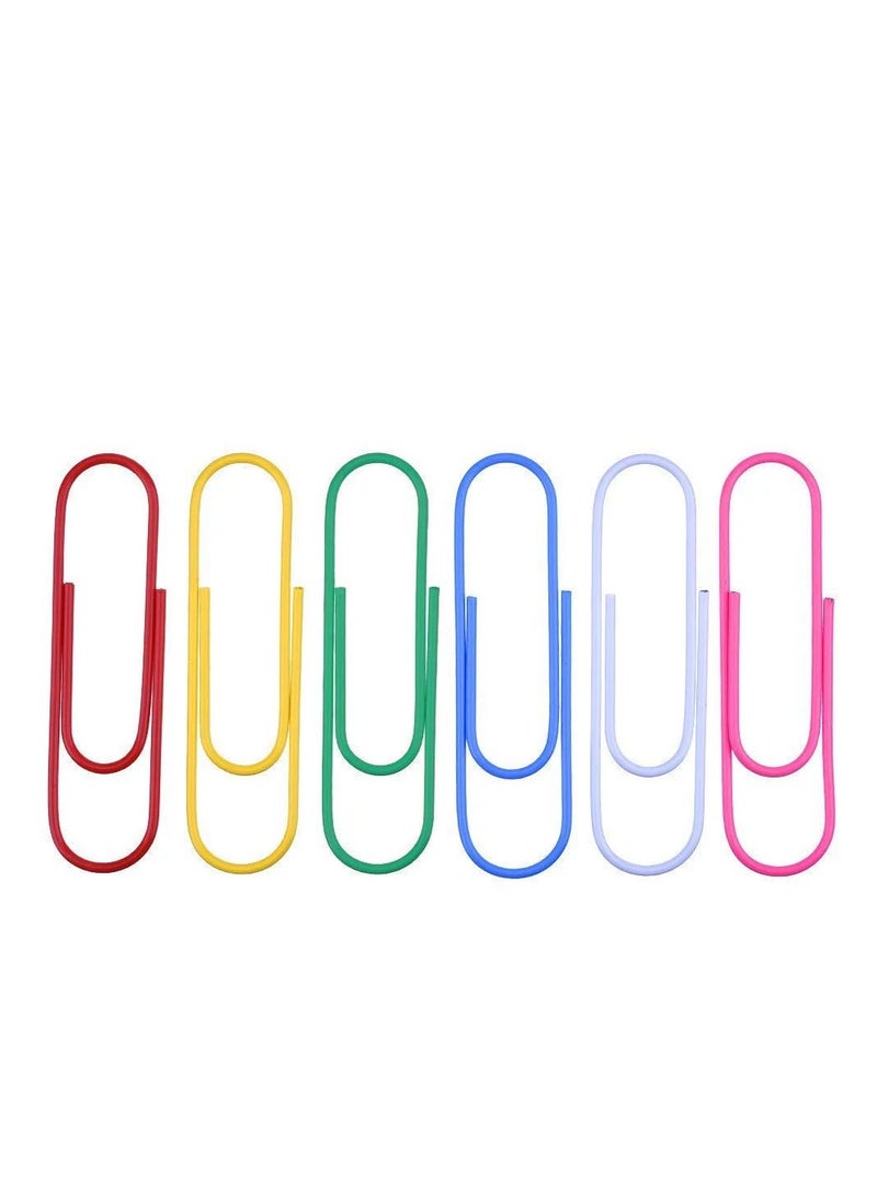 Generic Paper Clips Colorful, 200PCS Office Paper Clamp（1.1 inch * 0.3 inch),  Paper Clips Great for Office School Document Organizing,  Multicolored  - Image 2