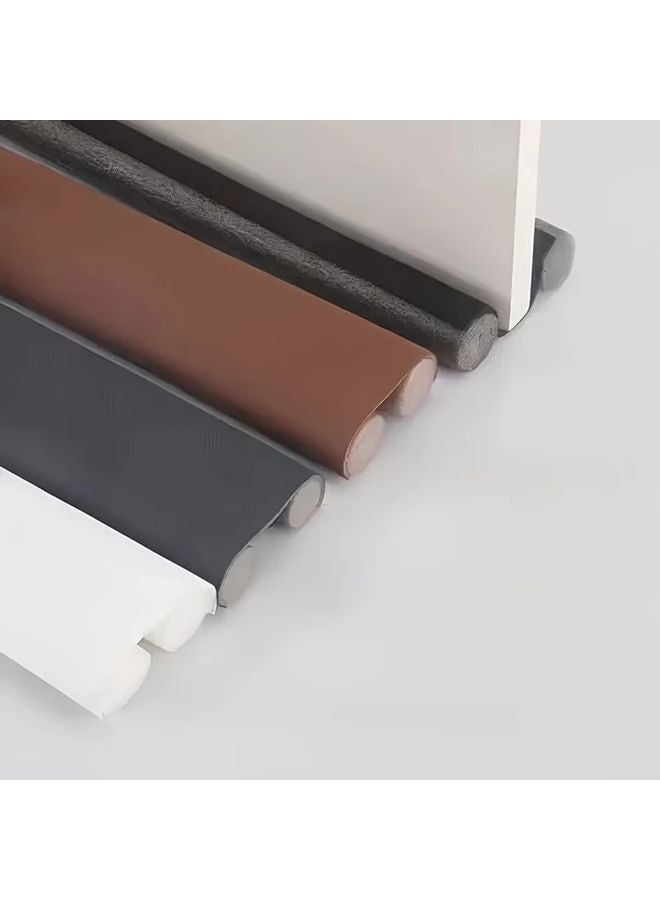Brown Under Door Draft Stopper 36 61 Inch Soundproof Weather Seal Energy Saving - Image 4