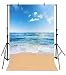 Yeele 5x7ft Seaside Beach Photo Backdrops Vinyl Blue Sky and White Clouds Clear Day Photography Background Summer Sea Sea Holiday Studio Props - Image 2