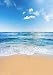 Yeele 5x7ft Seaside Beach Photo Backdrops Vinyl Blue Sky and White Clouds Clear Day Photography Background Summer Sea Sea Holiday Studio Props - Image 3