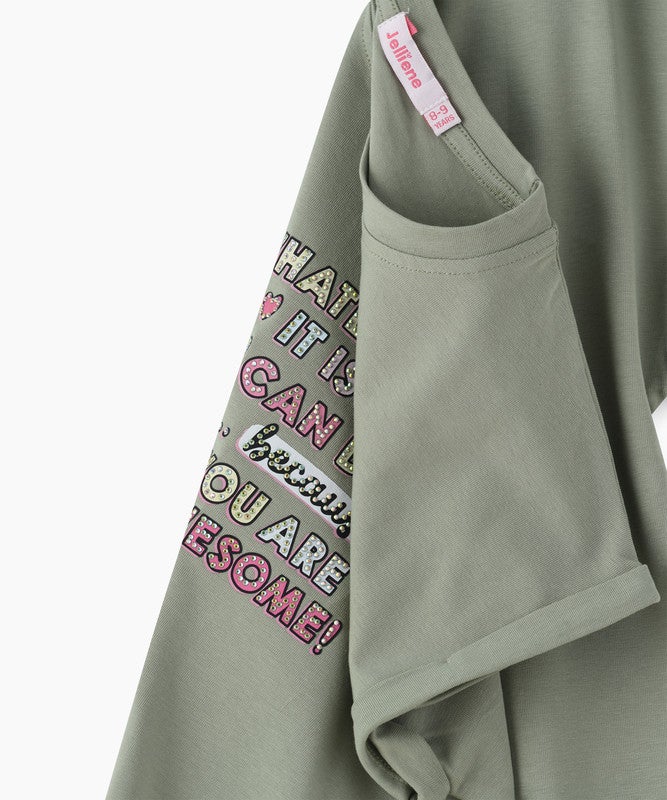 JELLIENE GIRLS TOP MAKE YOUR LITTLE ONE LOOK EXTRA ADORABLE WITH THIS GRAPHIC - Image 4