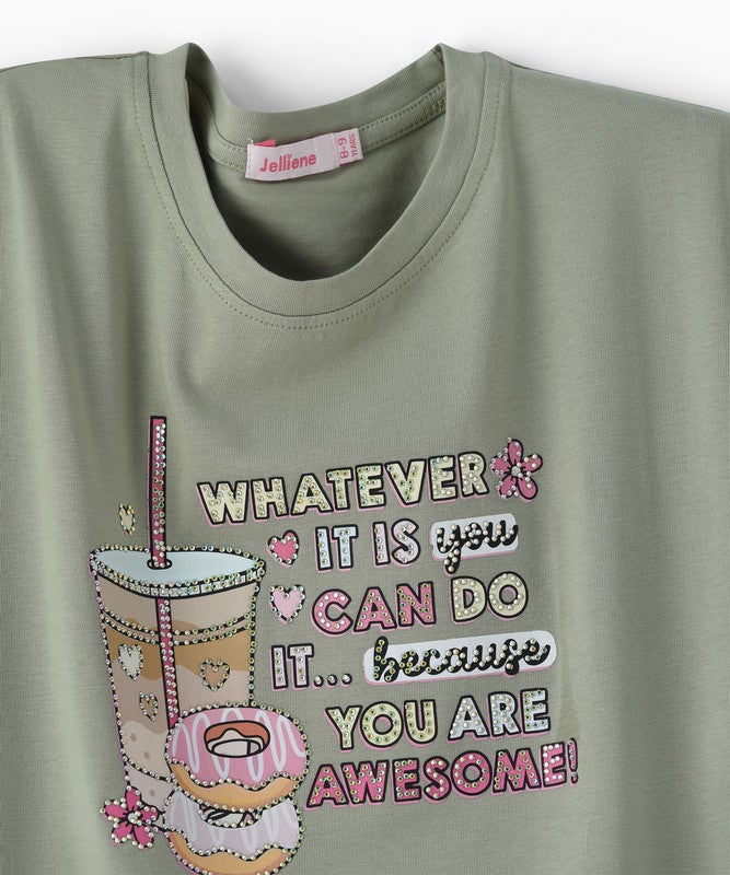 JELLIENE GIRLS TOP MAKE YOUR LITTLE ONE LOOK EXTRA ADORABLE WITH THIS GRAPHIC - Image 3