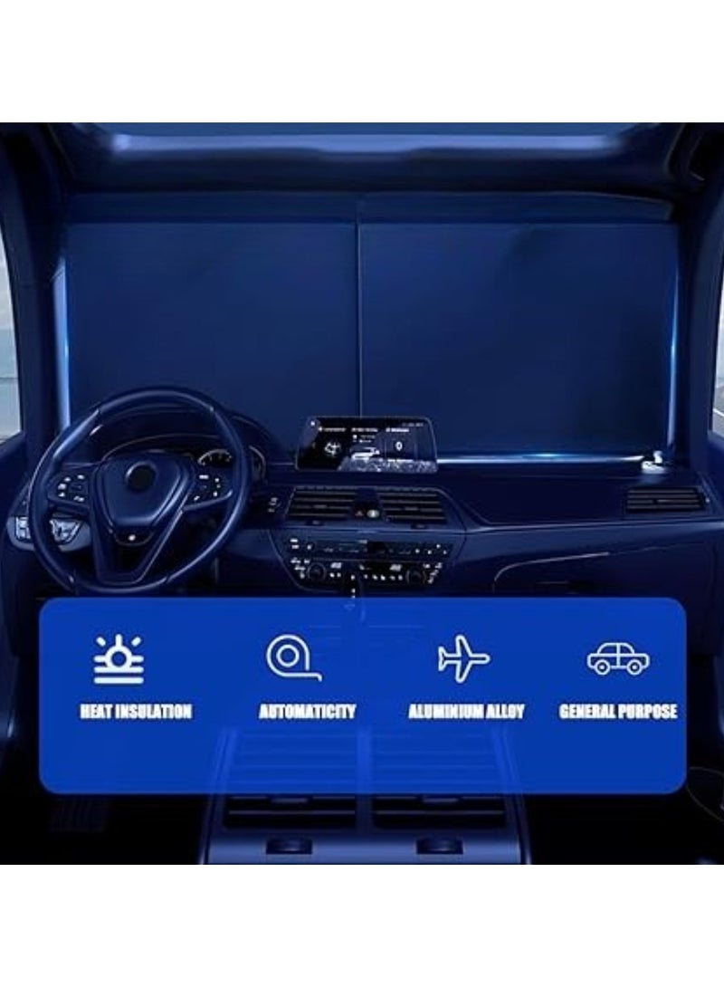 Automatic Retractable Windshield Sunshade for Cars – UV-Blocking Car Shade for Front Window Protection - Image 5