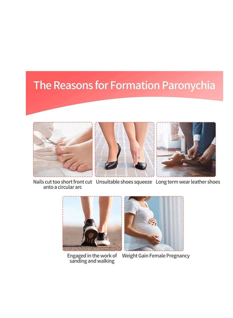 Y&D Paronychia Toenail Treatment Tape Recovery Corrector, 20 posts Ingrown Corrector Stickers - Image 3