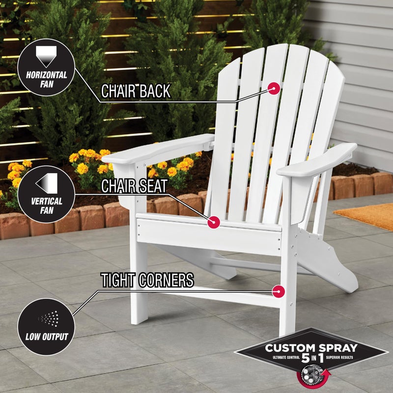 Rust-Oleum 376870 Stops Rust Custom Spray 5-in-1 Spray Paint, 12 oz, Satin White - Image 5