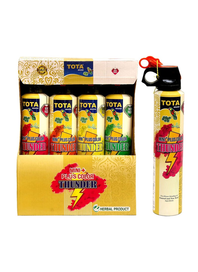 TOTA - Tota thunder plus large Gulal spray pack of 4, Color blasters - Image 1