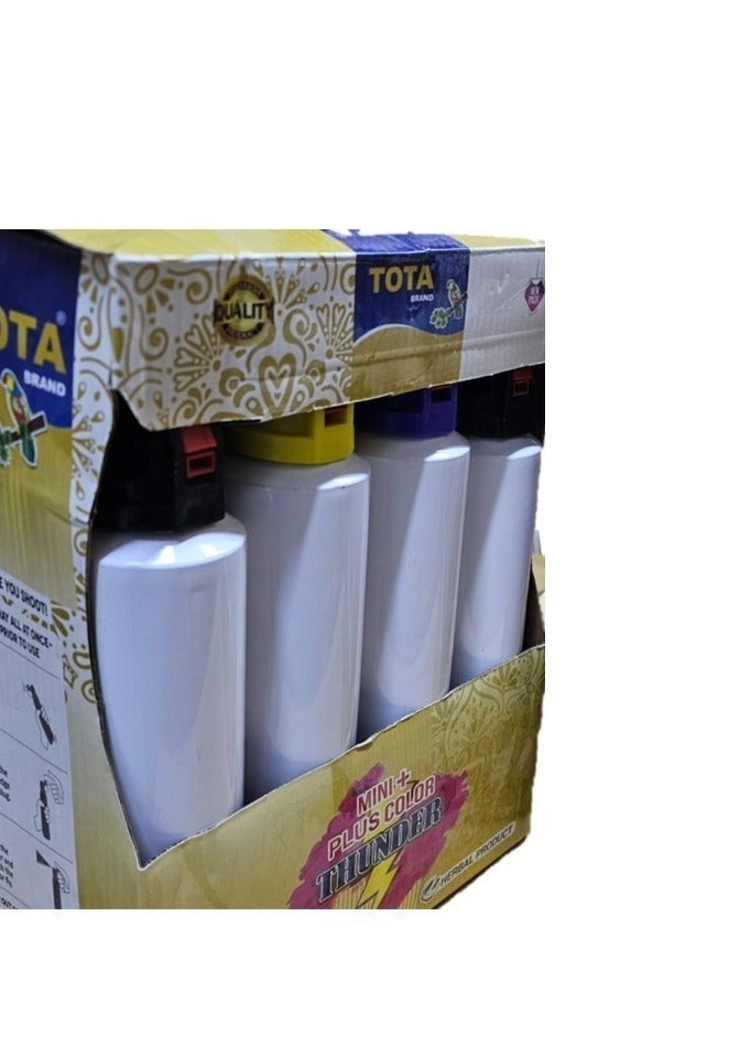 Tota thunder plus large Gulal spray pack of 4, Color blasters - Image 2