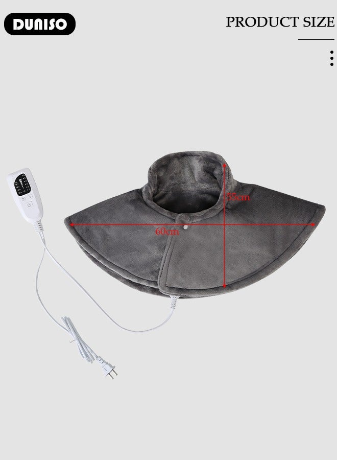 DUNISO وسادة تدفئة للرجال والنساء، وسادة حرارة كهربائية للرقبة والكتفين - شال تدفئة سريع، 9 خيارات لدرجة الحرارة الكهربائية، 3 إعدادات للوقت، إيقاف تلقائي آمن، قابلة للغسل في الغسالة - Image 4
