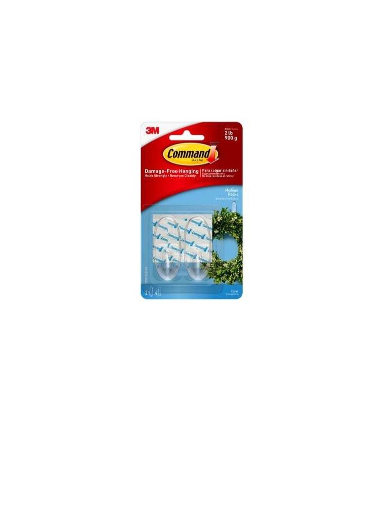 3M - Command™ Clear Medium Hooks - Image 1