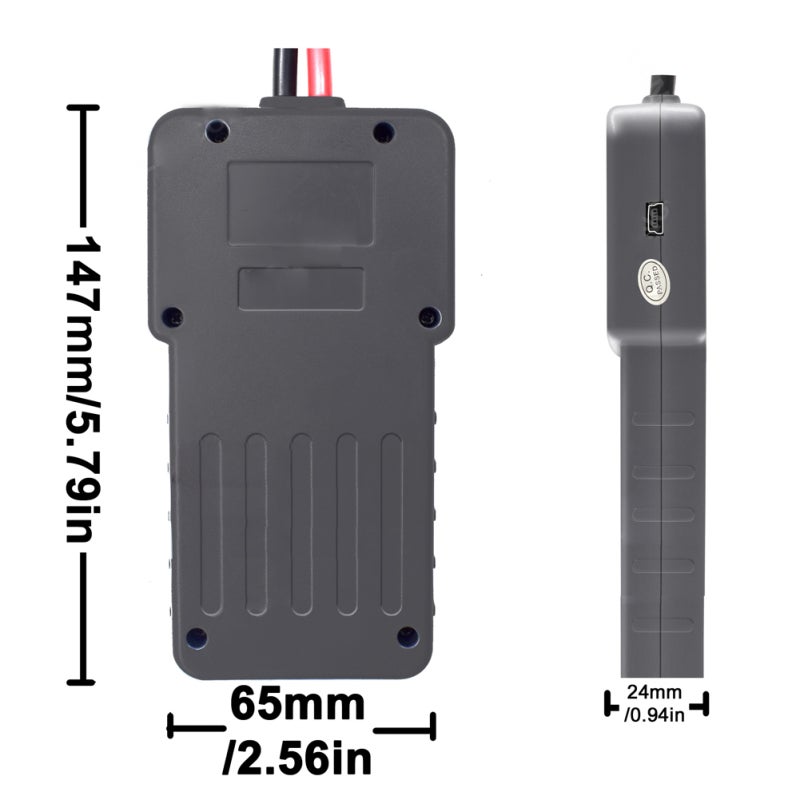 Automotive Diagnostic Tool 12-Voltage Car Motorcycle Battery Tester - LED Light Indicator Alternator Status Checker with Color Screen for Vehicle System Diagnosis - Image 2