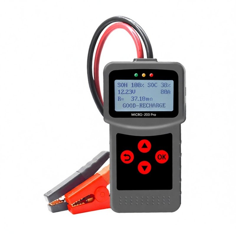 Automotive Diagnostic Tool 12-Voltage Car Motorcycle Battery Tester - LED Light Indicator Alternator Status Checker with Color Screen for Vehicle System Diagnosis - Image 1