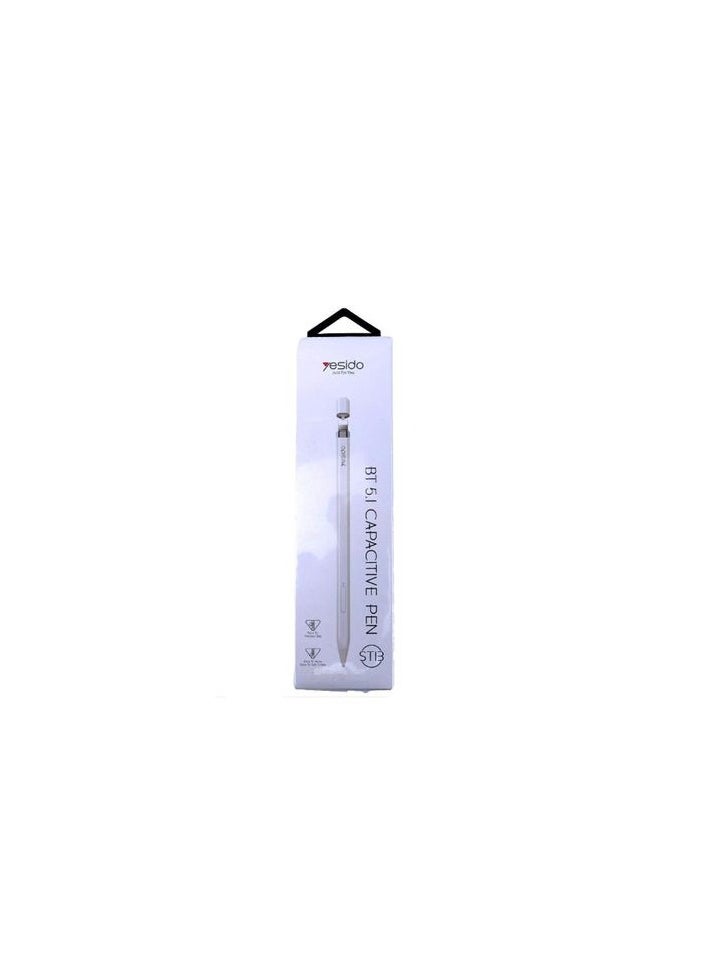 Yesido Yesido ST13 8 Pin Interface Multi-function Bluetooth Wireless Stylus Pen Capacitive Pencil for iPad (White)  - Image 1