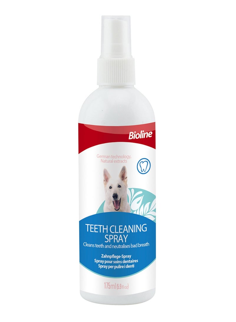 Bioline Teeth Cleaning Spray For Dogs 175ml - Image 1
