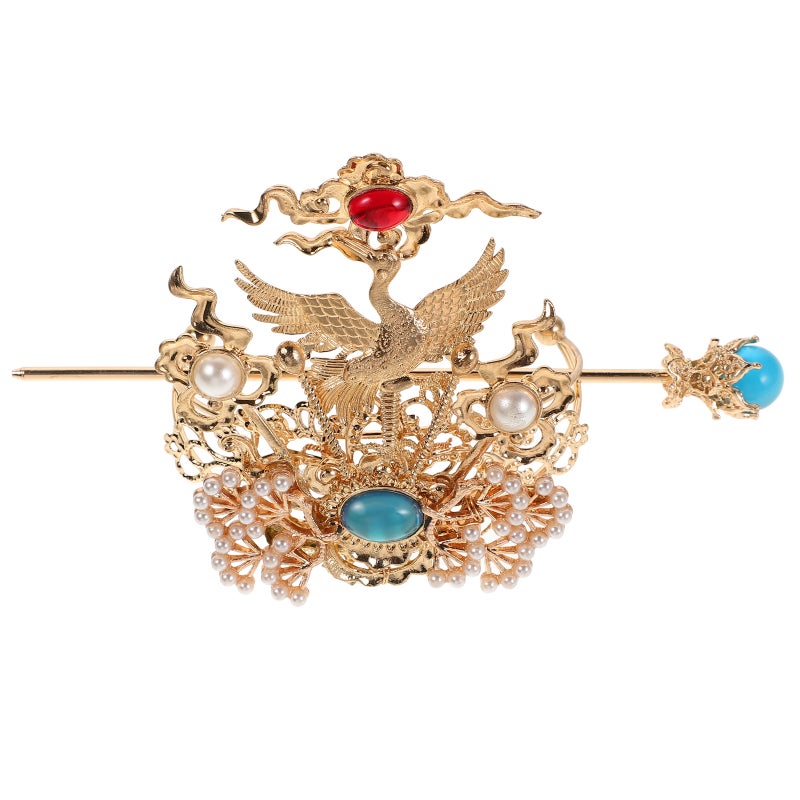 Hanfu Hair Crown, Elegant Retro Design for Traditional Wear, Durable Craftsmanship - Image 1
