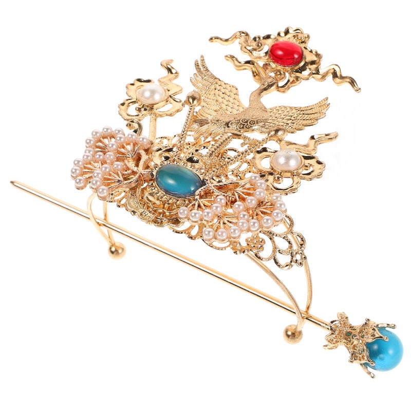 Hanfu Hair Crown, Elegant Retro Design for Traditional Wear, Durable Craftsmanship - Image 4