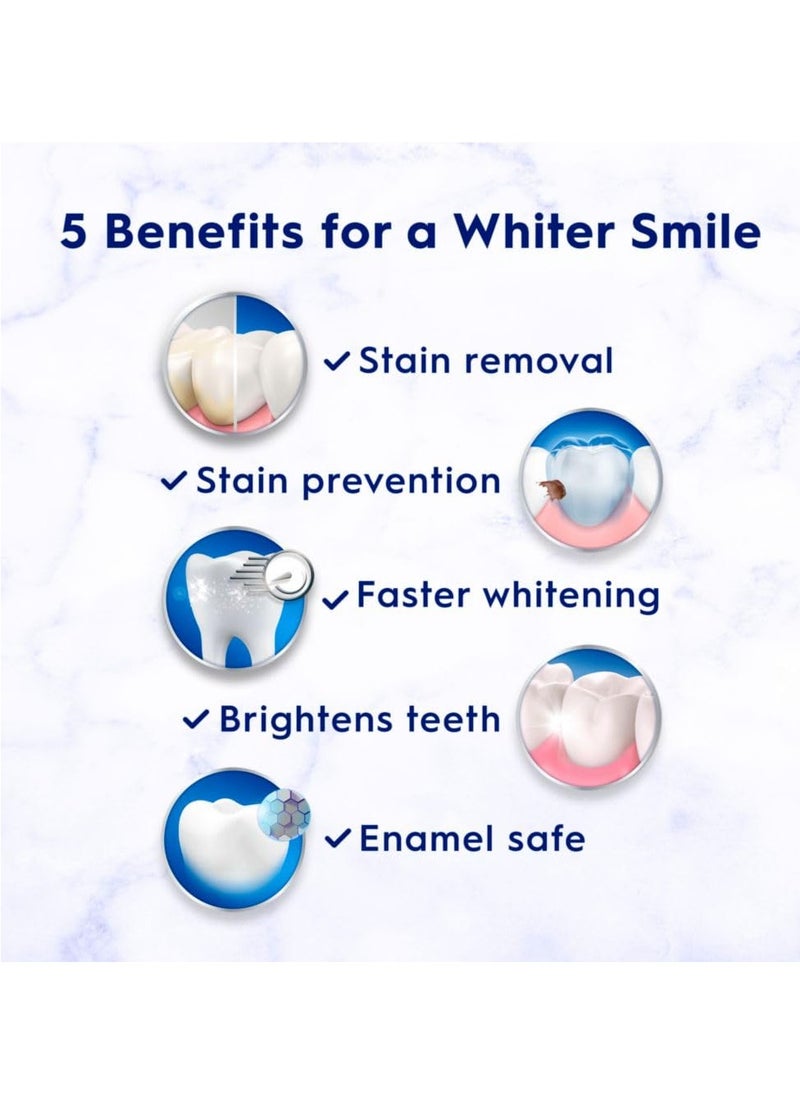 Crest Crest 3D White Brilliance Luminous Purple Teeth Whitening Toothpaste, 4.6 oz Pack of 3, Anticavity Fluoride Toothpaste, Fights 100% More Surface Stains, 24 Hour Active Stain Prevention  - Image 3