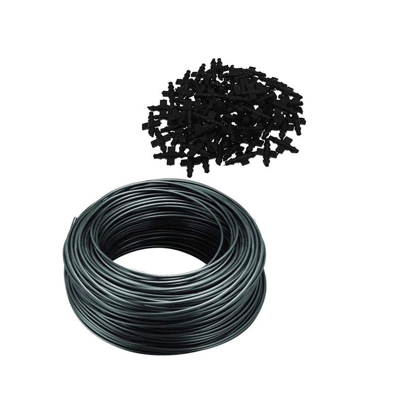 Ascension Agro Drip Irrigation Garden Watering Plants Feeder Line Pipe 4mm with Main Supply Pin Connectors for Drip Irrigation - Image 3