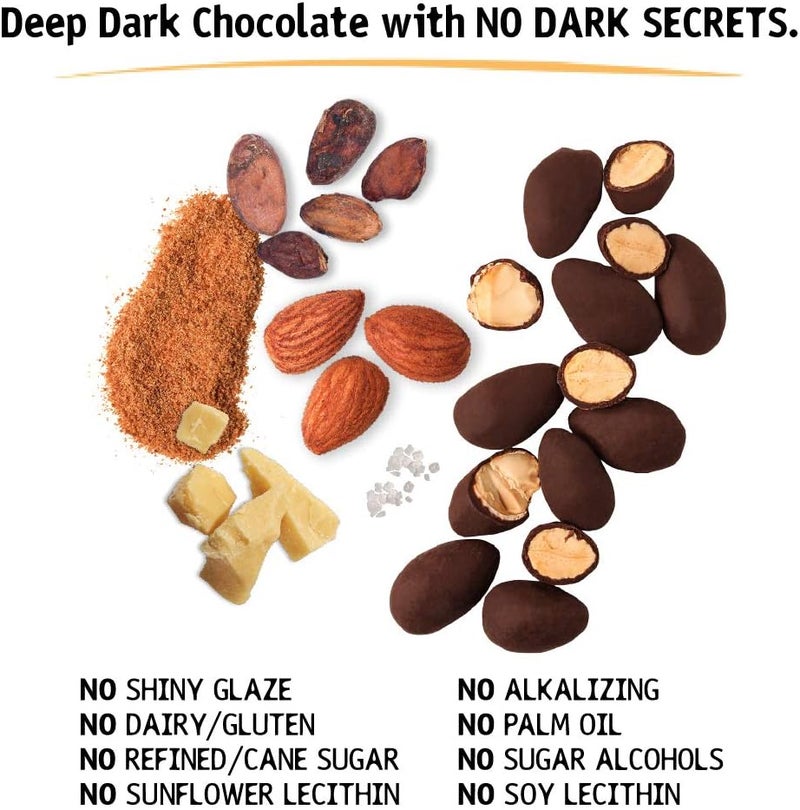 Hu Hunks Vegan Chocolate Covered Almonds with Sea Salt - 2 Pack, Organic Dark Chocolate, Non-GMO, Gluten Free, Paleo - Image 3