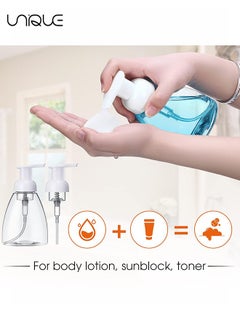 4Pcs Foaming Soap Dispenser Hand Dispensers Refillable Plastic Foam Bottle Oval with White Pumps Empty Liquid Pump Bottles for Kitchen Bathroom - pzsku/ZA13F40817B00F5A7B433Z/45/_/1704789019/0ca67d02-75e8-46c0-9d91-b1b3b51faaa9