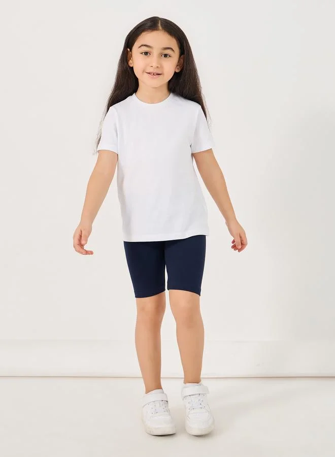 Styli Solid Cycling Cotton Shorts