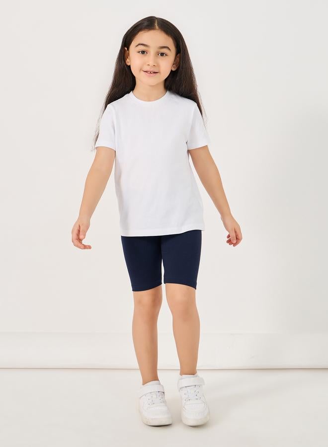 Styli Solid Cycling Cotton Shorts - Image 2