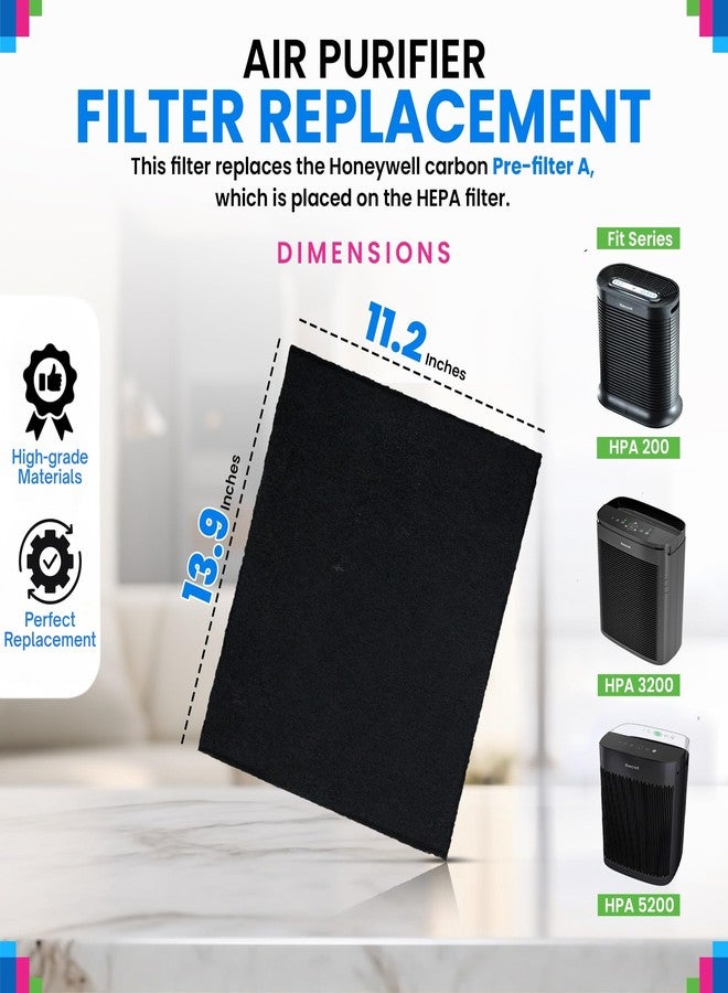 باجين فلتر كربوني مسبق من Bagean HPA200 متوافق مع فلتر بديل لأجهزة تنقية الهواء من Honeywell - يناسب سلسلة HPA200 و HPA5200 و HPA5250 - فلتر مسبق نشط A يمتص الروائح وينعش المنزل (عبوة من 8 قطع) - Image 3