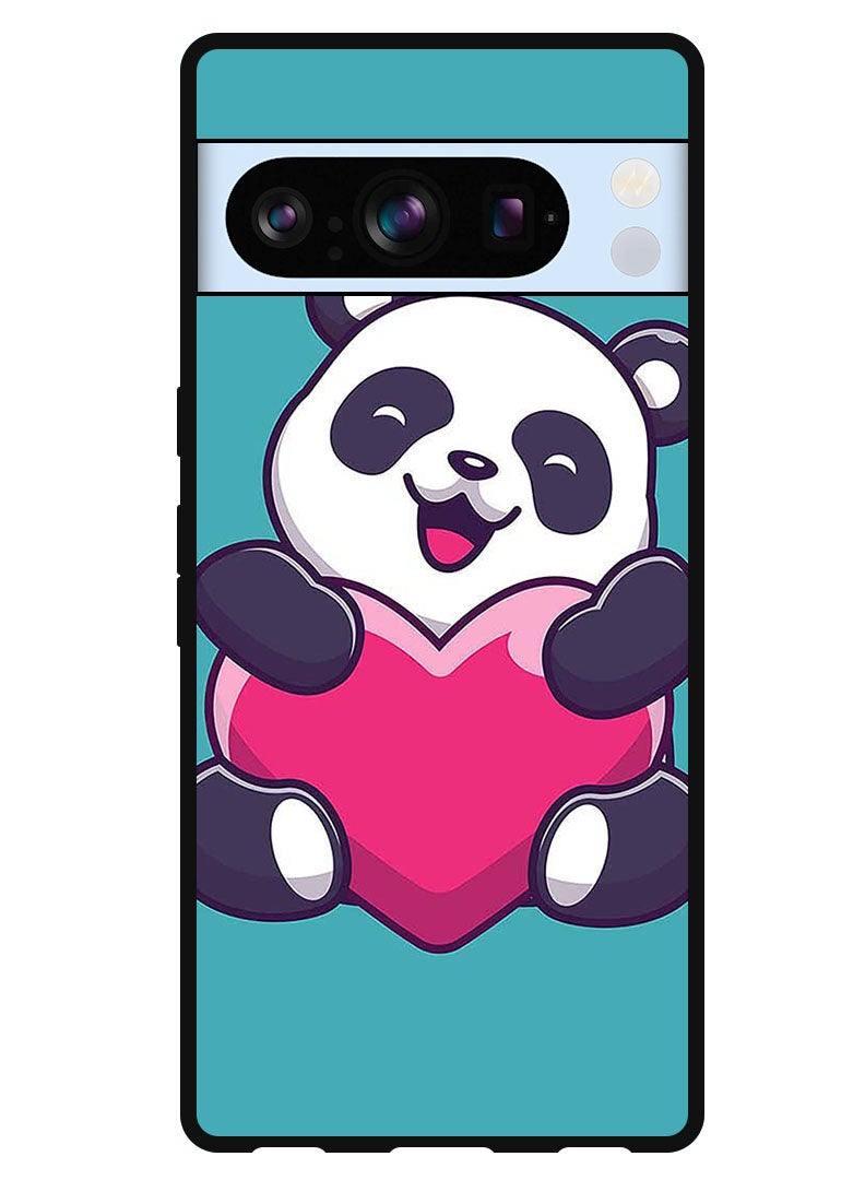 Theodor Protective Case Anti Scratch Shock Proof Bumper Cover For Google Pixel 8 Pro Heart Panda - Image 1