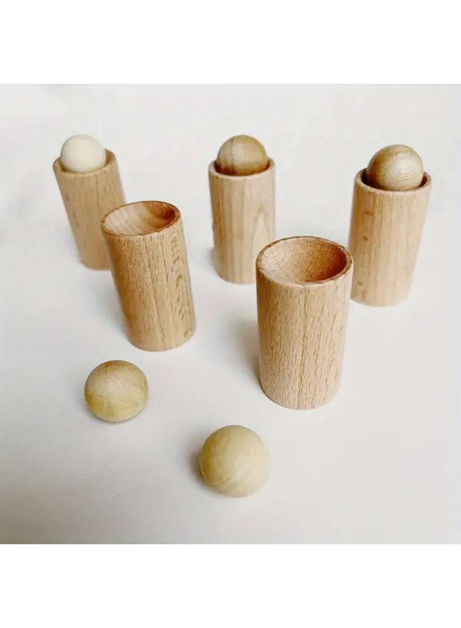Solid Wood Aroma Diffuser Set of 2 Cylindrical Natural Scent 1.77 0.98 Inch - Image 2
