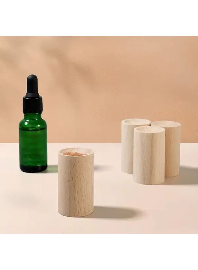 Solid Wood Aroma Diffuser Set of 2 Cylindrical Natural Scent 1.77 0.98 Inch - Image 5