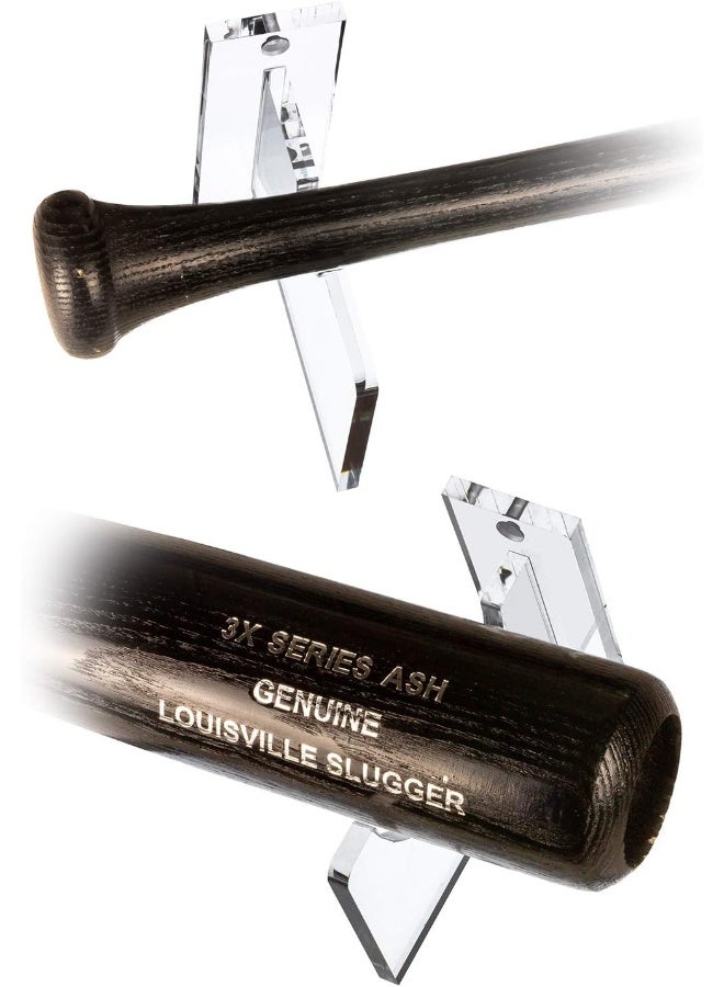 Better Display Cases Better Display Cases Clear Acrylic Wall Mounts and Display Stands for Baseball Bats  - Image 3