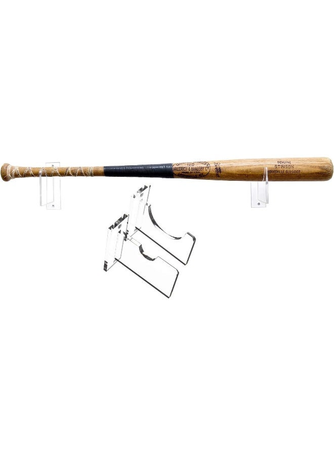 Better Display Cases Better Display Cases Clear Acrylic Wall Mounts and Display Stands for Baseball Bats  - Image 4