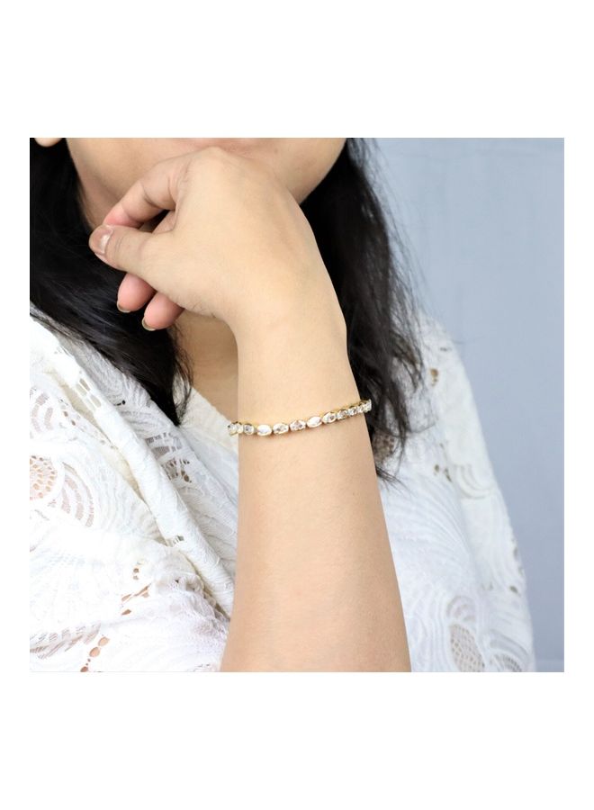 ذا بلينج ستوديو سوار مطلي بالذهب ومرصع بالزركون من تشكيلة لوميا- إتوال - Image 3