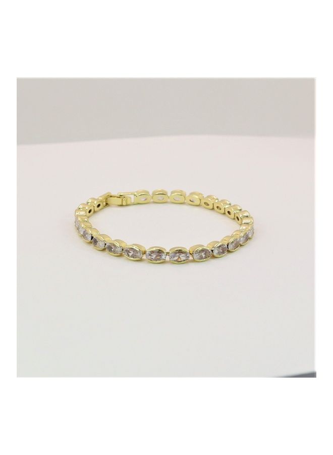 ذا بلينج ستوديو سوار مطلي بالذهب ومرصع بالزركون من تشكيلة لوميا- إتوال - Image 1