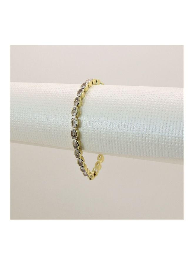 ذا بلينج ستوديو سوار مطلي بالذهب ومرصع بالزركون من تشكيلة لوميا- إتوال - Image 2