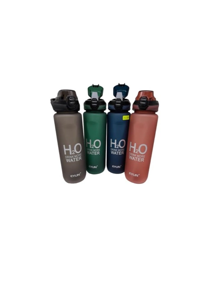 Generic - 1000ml Water Bottle with Flip Cap, Perfect for Gym and School, Large Sports Bottle, Extra Strong Material (green) - Image 1