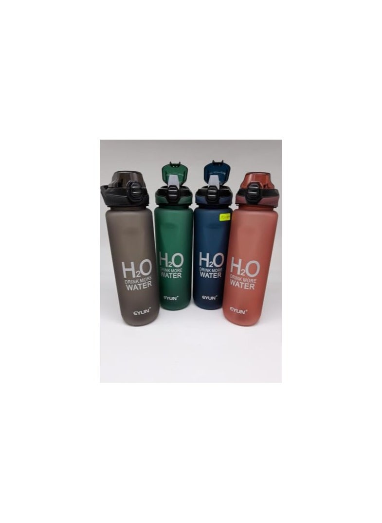 Generic - 1000ml Water Bottle with Flip Cap, Perfect for Gym and School, Large Sports Bottle, Extra Strong Material (green) - Image 1