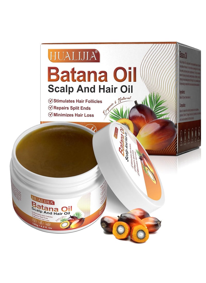 NIFEISHI - NIFEISHI Raw Batana Oil for Hair Growth Dr Sebi Pure  Natural Batana Oil Organic from Honduras for Thicker  Stronger Hair Prevent Hair Loss 120g42 floz - Image 1