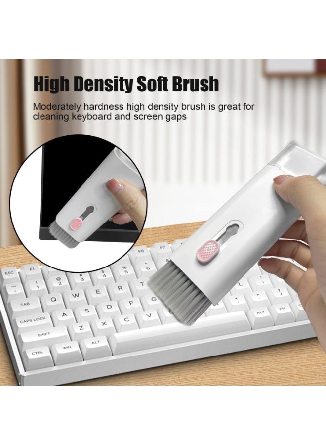 Laptop Cleaner, 7 in 1 Keyboard Cleaner Set, Computer MacBook Earphone Cleaning Kit, Tablet and Screen Dust Brush Including Soft Sweep, Swipe, 3 in 1 Airpod Cleaner Pen, Key Puller and Spray Bottle - Image 4