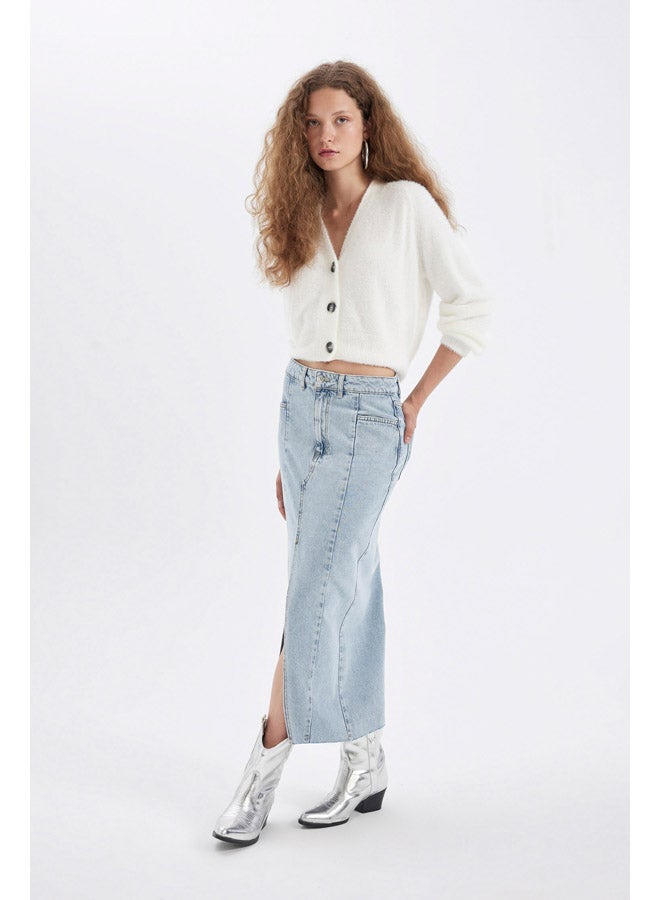 DeFacto Woman Denim Fashion Fit Skirt  - Image 5