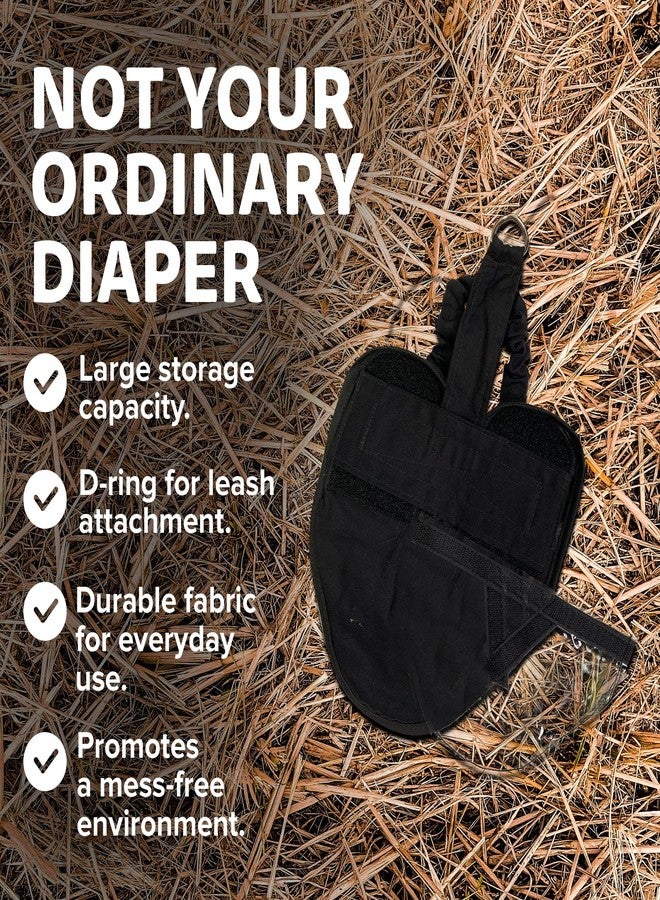 Holster Hen Holster Wrap-Around Bird Diaper & Harness for Hens, Roosters, Ducks, Geese - with Removable Vinyl Liner, Adjustable Fit for Outdoor Adventures & Indoor Use - Easy to wear - XL, Black - Image 5