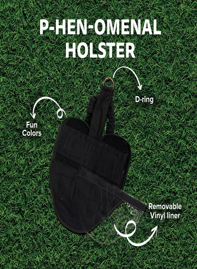 Holster Hen Holster Wrap-Around Bird Diaper & Harness for Hens, Roosters, Ducks, Geese - with Removable Vinyl Liner, Adjustable Fit for Outdoor Adventures & Indoor Use - Easy to wear - XL, Black - Image 3